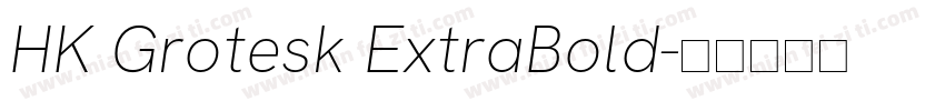 HK Grotesk ExtraBold字体转换